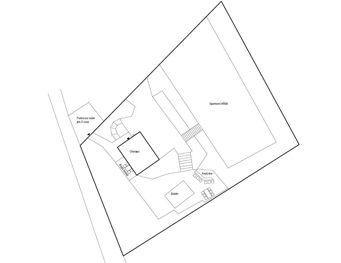 Private Summer House With Swimming Pool, Beach Bar And Pit For Football And Volleyball Hvezdonice Екстериор снимка